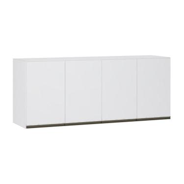 Imagem de Maleiro Ponte Aérea 4 Portas 165cm Branco C/Branco