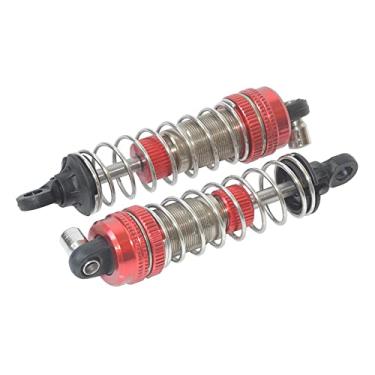 Imagem de Amortecedor Xinlehong 2 dianteiro traseiro para rastreador de carro 1/16, vermelho