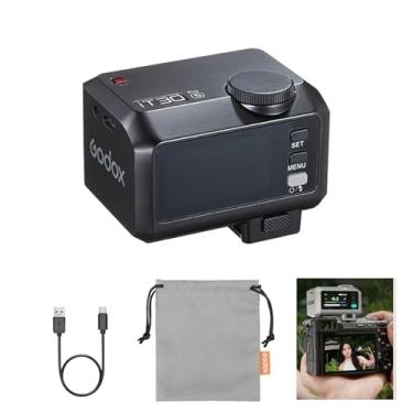 Imagem de Godox iT30 Pro F iT30ProF iT30ProF iT30Pro-F Mini TTL Flash de câmera e disparador de flash sem fio para câmeras Fujifilm, tela sensível ao toque colorida, difusor integrado e bateria de lítio (preto)