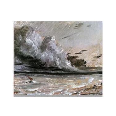 Imagem de LKXGRRSFG Sunlight Shines Through The CloudsJohn Constable Canvas: autêntico 19th C British Nature Scenes, Royal Academy Art 50 x 59,9 cm sem moldura