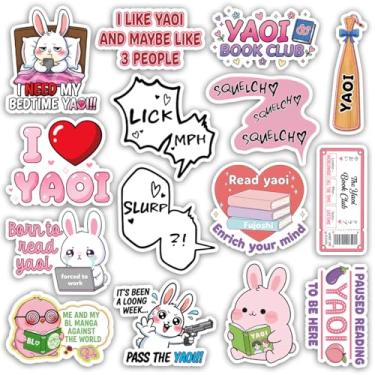 Imagem de TODOLIA (15 peças - 7,6 cm) Pacote de adesivos engraçados Yaoi, Omegaverse Gay BL Manhwa Mangá, Anime Yaoi, Presente Fã Girl Fujoshi, Decoração BL Manhwa para laptop, tablet, sala, escritório, garrafa