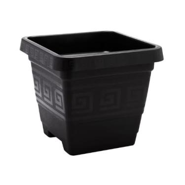 Imagem de Vasos Quadrado Gigante 29 Litros Preto Resistente Plantas Flores Jardim- Ideal para Pomar Urbano e Varanda Gourmet(1 Vaso 29 Litros Preto Grande)