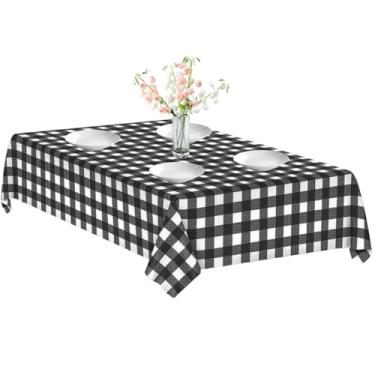 Imagem de Toalha de mesa xadrez, Oktoberfest, retangular, xadrez, capas resistentes, decoração de festa para jantar, churrasco, exterior, café, fazenda, aniversário, acampamento, piquenique