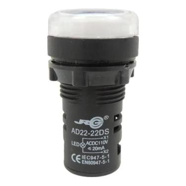 Imagem de Sinaleiro Led 22Mm 110V Branco Ad22-22Ds Jrg
