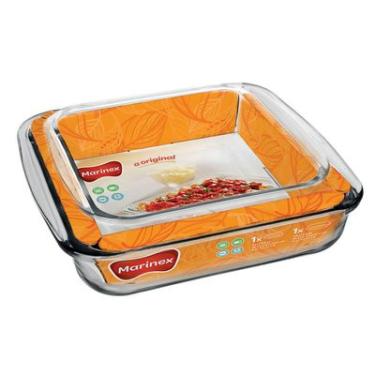 Imagem de CONJUNTO ASSADEIRAS QUADRADAS 2PEÇAS SEMPRE 1,8/1,1L NADIR