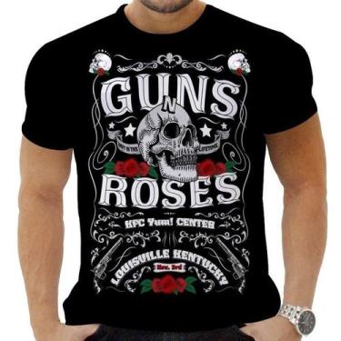 Imagem de Camiseta Camisa Personalizada Rock Guns N Roses Hard Rock 2 - Obsidian