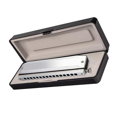 Imagem de Gaita cromática C de 16 furos e 64 tons, para amantes musicais iniciantes