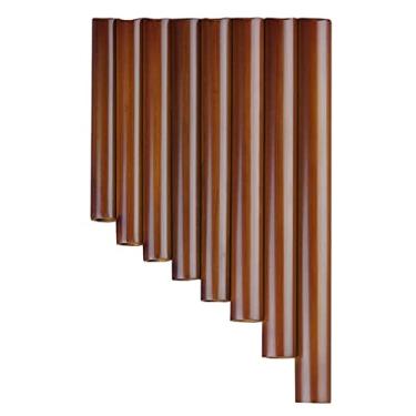 Imagem de Flauta de bambu natural, flauta, instrumento de sopro, tubos feitos à mão, flauta