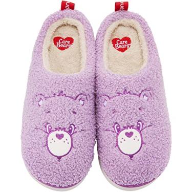 Imagem de YUNGPRIME Care Bears House Pantufas aconchegantes e fofas para mulheres e homens, Roxa, 7-8 Wide Women/5-6 Wide Men