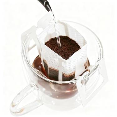 Imagem de Filtro de Café Portátil Saco Filtrante Coador Pequeno Mini Coador Envelope(50 peças)