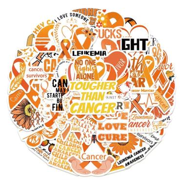 Imagem de Pacote de adesivos Leucemia Cancer Awareness Anime, 50 unidades
