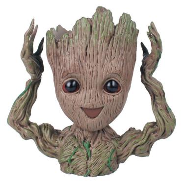 Imagem de Figura de vaso de flores Toy Baby Groot PVC 14 cm multicolorida