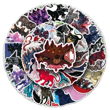 Imagem de Adesivos Cerberus Waterproof Vinyl Anime 50 unidades/lote 5-7 cm