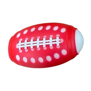 Imagem de Dynwave Mini bola de futebol de piscina, brinquedo esportivo macio, fácil de segurar e à prova d'água, 8,8 cm (3,46 polegadas), ideal para crianças como, Vermelho