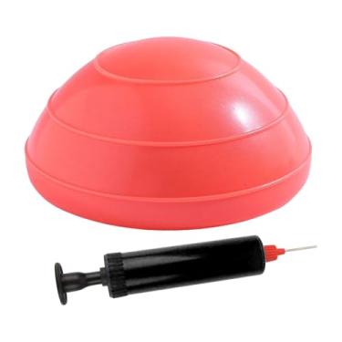 Imagem de predolo Bola de Exercícios Meia Bola de Estabilidade com Base Antiderrapante, Equipamento para Treinamento de Força no Escritório, Laranja