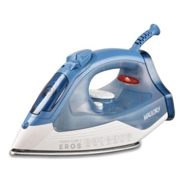 Imagem de Ferro a Vapor Mallory Eros – Base Cerâmica, Spray de Água, Salva Botões e Reservatório de 220ml- 220V