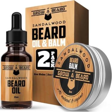 Imagem de Kit de cuidados para homens com alisador de barba, pente duplo lateral, óleo sem perfume, bálsamo natural Chanel e tesoura, presentes perfeitos para pai e marido