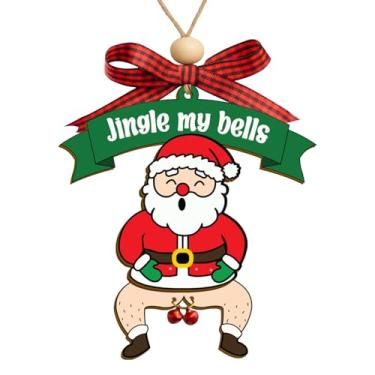 Imagem de Decorações de árvore de Natal, enfeites de Natal, presentes de enfeite para mulheres, mãe, pai, enfeites de Natal 2025 (Papai Noel engraçado)