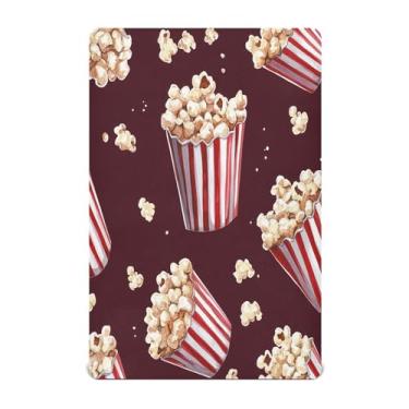 Imagem de STAYTOP Lençol de berço de pipoca de desenho animado para meninos e meninas, lençol com elástico para berço padrão e colchão infantil, microfibra supermacia, 99 × 69 × 5 cm