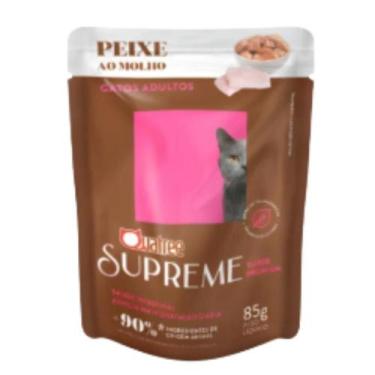 Imagem de Quatree Supreme Sache Gatos Adultos Peixe 85G 1Un