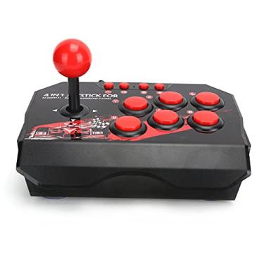 Imagem de Generic Controlador Com Fio Ergonômico Fight Stick para //PC, Joystick de Luta de Rua Preto/vermelho para Acessórios de Jogos de, Shell Forte Fácil de Operar para Entusiastas de Jogos