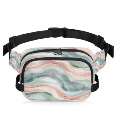 Imagem de Pochete psicodélica de margaridas coloridas para mulheres e homens com alça ajustável, bolsa transversal, bolsa de peito, bolsa tiracolo, Cor 24