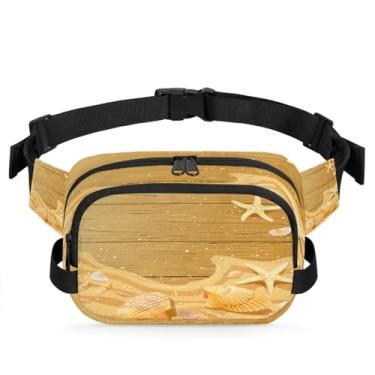 Imagem de Pochete abstrata de mármore dourado para mulheres e homens com alça ajustável bolsa transversal bolsa de peito bolsa tiracolo bolsa tiracolo, Cor 9
