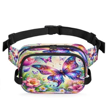 Imagem de Pochete de flores coloridas de girassol para mulheres e homens com alça ajustável, bolsa transversal, bolsa de peito, bolsa de bumbum, Cor 23
