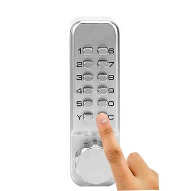 Imagem de Leapiture Fechadura de porta dupla face sem chave, combinação de fechadura mecânica digital, botão de entrada para casa, hotel, escritório