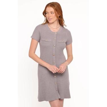 Imagem de Petal & Pup Minivestido feminino Jaxon-cinza, Cinza, PP