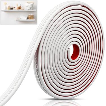 Imagem de Maasechs Acabamento de moldagem flexível, acabamento de moldagem para paredes autoadesivas, pintáveis, faça-você-mesmo, acabamentos de parede para moldura de espelho faça você mesmo (torção dupla face