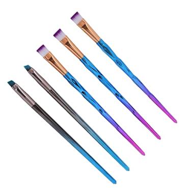 Imagem de Cryfokt Conjunto de Pincéis para Arte Em Unhas, Pincel Profissional para Pintura de Unhas, Extensão de, 5 Peças, Faça você Mesmo, Pincel para Arte Em, para Iniciantes, Salão de Beleza