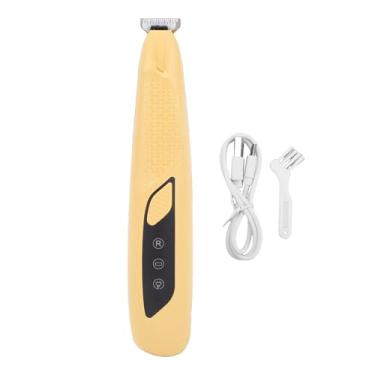 Imagem de HEEPDD Aparador de Patas de Cachorro, Cortador Elétrico Recarregável para Tosa de Animais de Estimação Com Luz LED para Aparar Pelos de Pequenas áreas Em Patas de Cães e Gatos (Amarela)