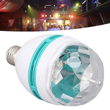 Imagem de Lâmpada giratória RGB, lâmpada de LED estroboscópica com mudança automática com base E26, para feriados, festas, casamentos
