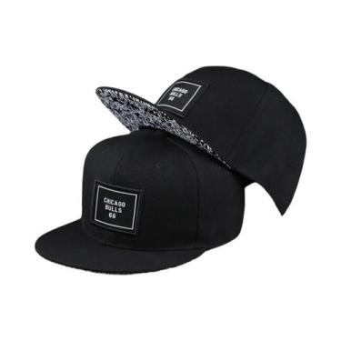 Imagem de Boné De Beisebol Masculino Ajustável Com Aba Reta, Bordado Hip-hop, Ch