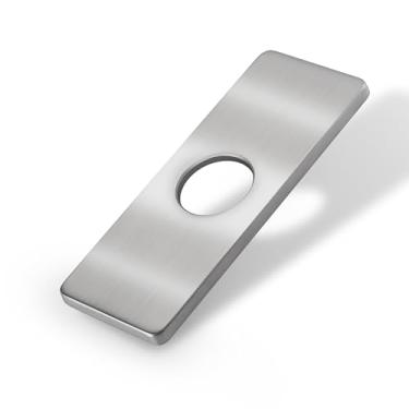 Imagem de Tampa de furo de torneira de pia de 6 pol, escudo de placa de deck para torneira de cozinha - tampa de furo de pia, placas de cobertura de encanamento, placa de deck de 15 cm para torneira de puxar