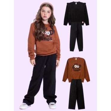 Imagem de Kit 2 Conjuntos Infantil Preto Menina Inverno - Vida Costeira Oficial,