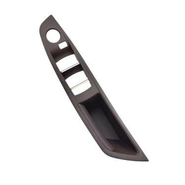 Imagem de Rhd interior do carro frente direita motorista maçaneta da porta capa braço painel substituição Compatível com bmw série 5 f10 f11 520 523 525 528 530 535(Moka)