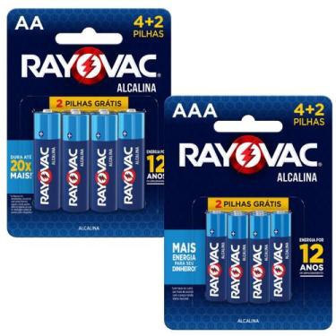 Imagem de 6 Pilhas Alcalinas Rayovac Aa + 6 Alcalinas Aaa