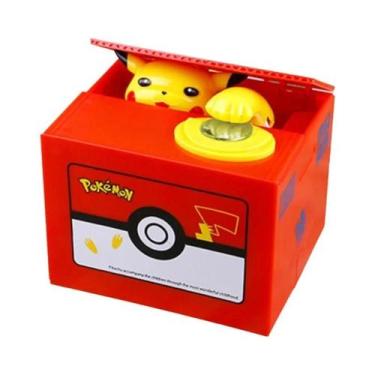 Imagem de Figura De Ação Pokemon Hello Kitty Pikachu Caixa Eletrônica De Dinheir