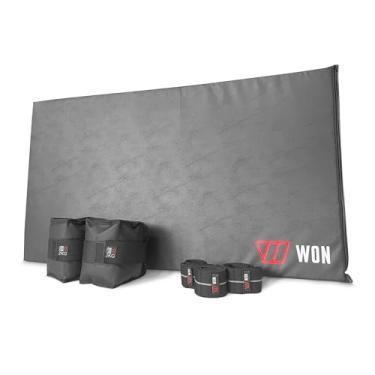 Imagem de Kit Funcional Treino em Casa com Colchonete, Caneleira 2kg e Hip Band Elástica, Fitness WON