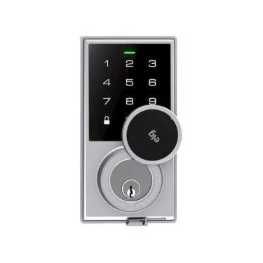 Imagem de Fechadura Digital ELG SCFD100CZ com Senha de Embutir, Cinza