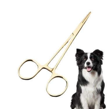 Imagem de Tesoura curva para cuidar de cães, tesoura para animais de estimação para gatos | Extrator de tesoura de cabelo de orelhas,Corte de animais de estimação para gatos, tesoura de aço inoxidável para cães