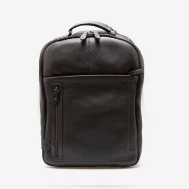 Imagem de Mochila Em Couro Café-Masculino