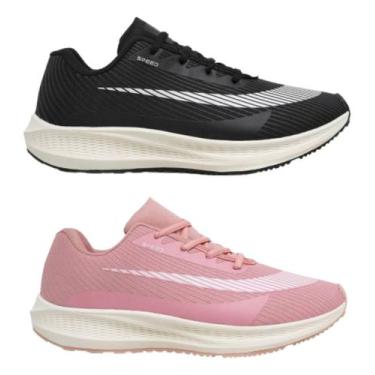 Imagem de Kit 2 Pares Tênis Speed Unissex Moda Fitness Para Treino Academia E Ca