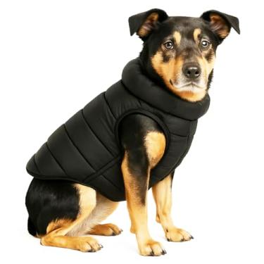 Imagem de Jaqueta térmica para cães Pet Life 63BKLG Pursuit acolchoada ultra-felpuda 44; preta - grande