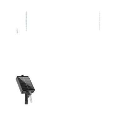 Imagem de Luzes De Chuva De Meteoros LED Solares Com 8 Tubos, Decorações De Nata