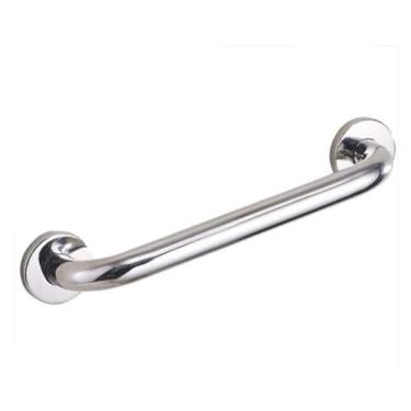 Imagem de Grab Bar Assist Suporte de barra de apoio para banheiro cromado aço inoxidável escovado níquel polido acabamento montado na parede suporte de toalha de chuveiro de segurança