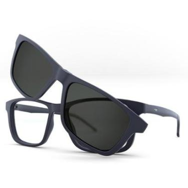 Imagem de Armação de Óculos HB Switch 0351 - Clip-On Matte Polarizado-Masculino