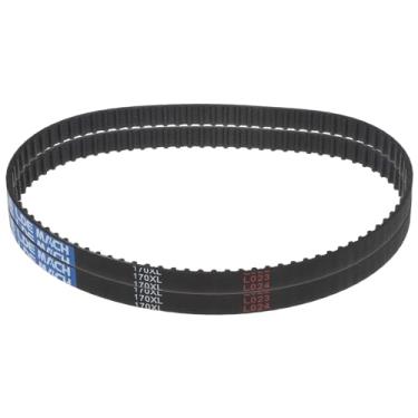 Imagem de 2 peças 170XL 037 Correia dentada de borracha com engrenagem de 85 dentes, largura de 0,9 cm, correias de substituição mecânicas de passo de 0,5 cm